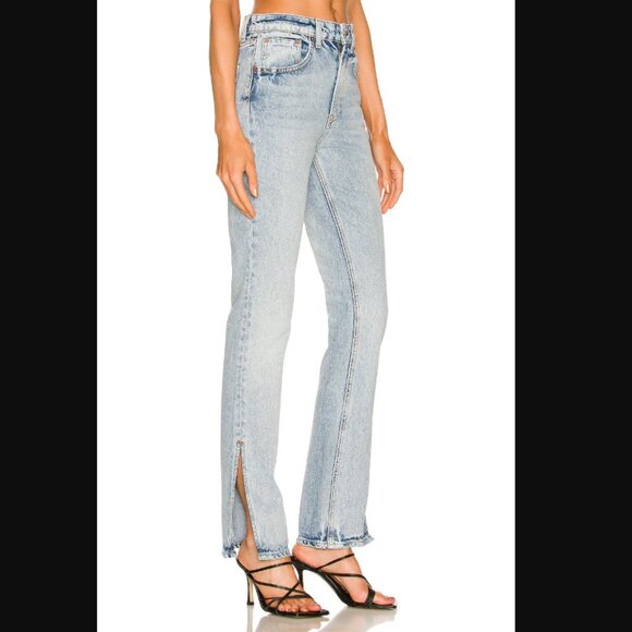 GRLFRND The Harlow High Rise Slit Bootcut Jeans – Encinitas Wash NWT Size 24 - Picture 2 of 9